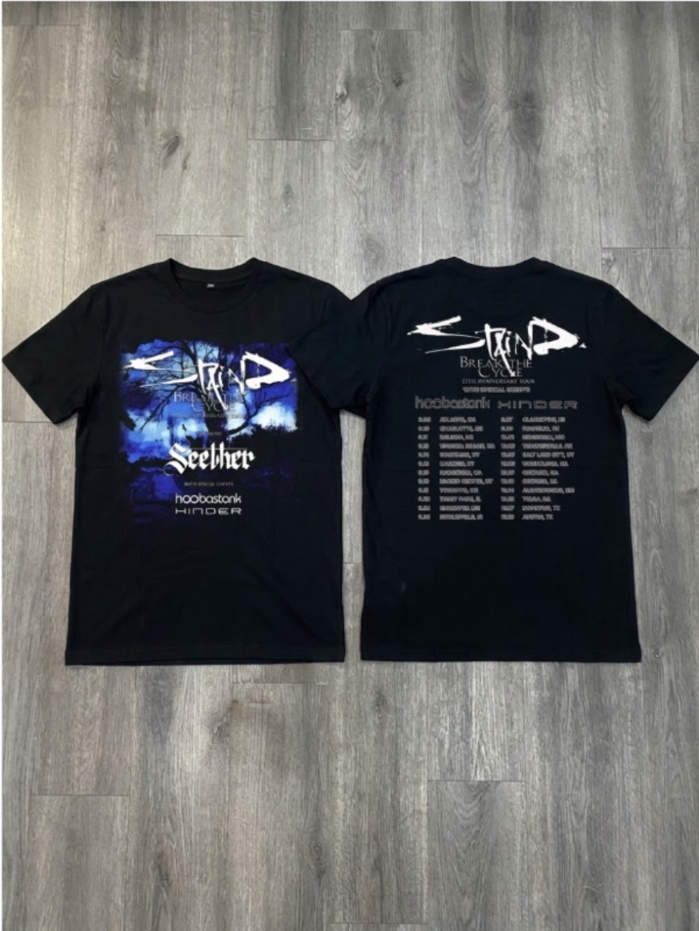 Staind Break The Cycle 25th Anniversary Tour 2026 Shirt, Rock Concert Tee